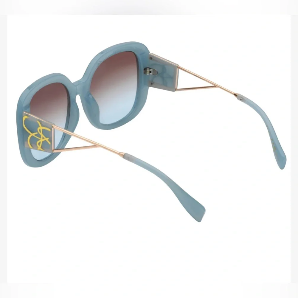 Jessica Simpson j6254 Oval Tortoise‎ Open Metal Temple oversized Sunglasses new